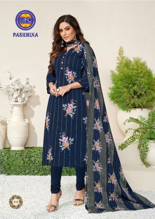 Mfc Present Pashmina Vol 9 Casual Wear Dress Material Collection