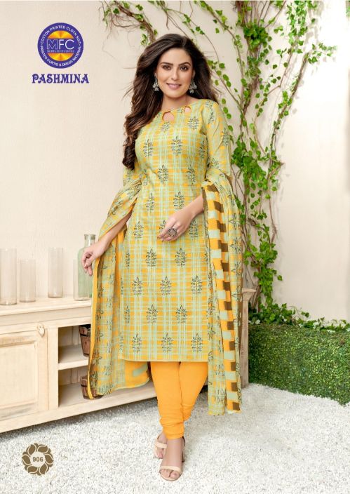 Casual Wear 3/4th Sleeves Cotton Churidar Salwar Kameez at Rs 1400/piece in  Surat