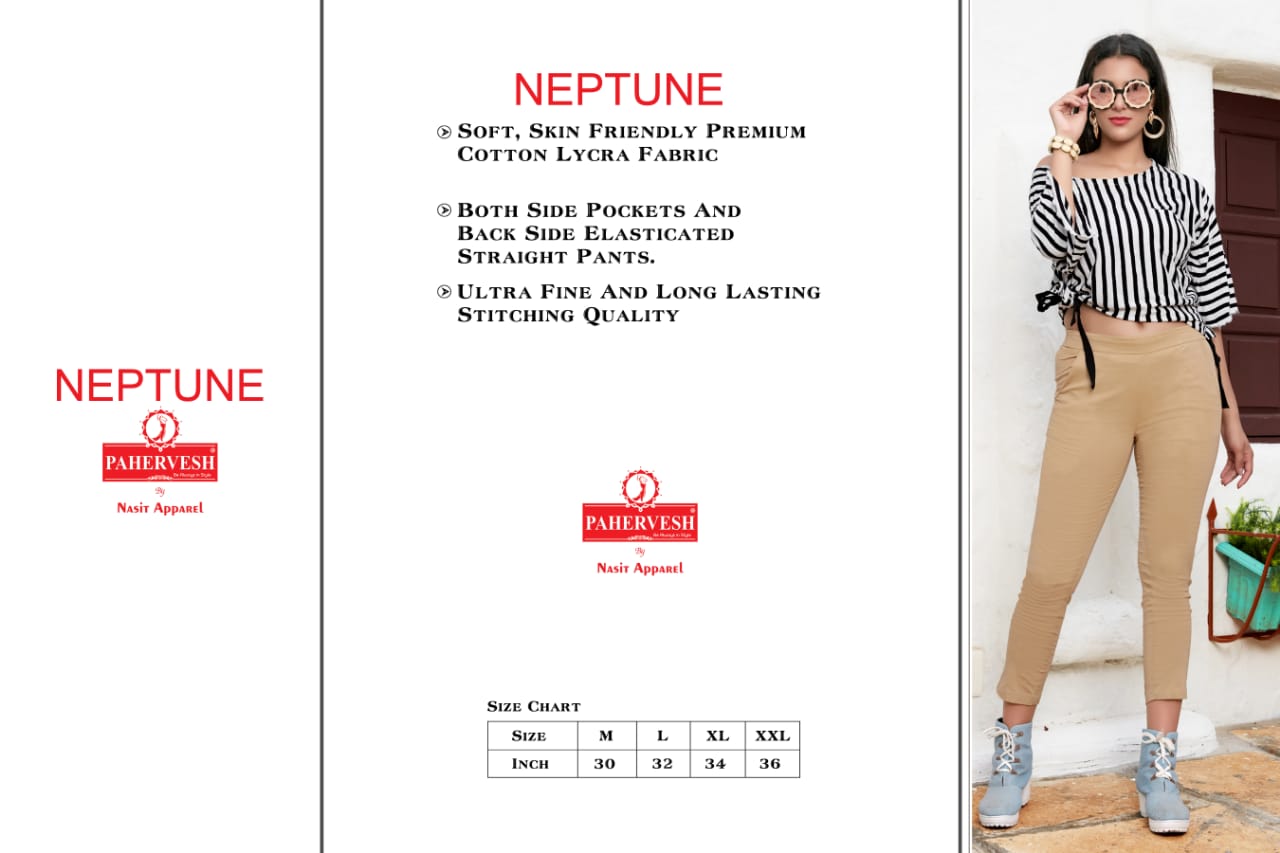 Pahervesh Present Neptune Stylish Cotton Lycra Pant Collection