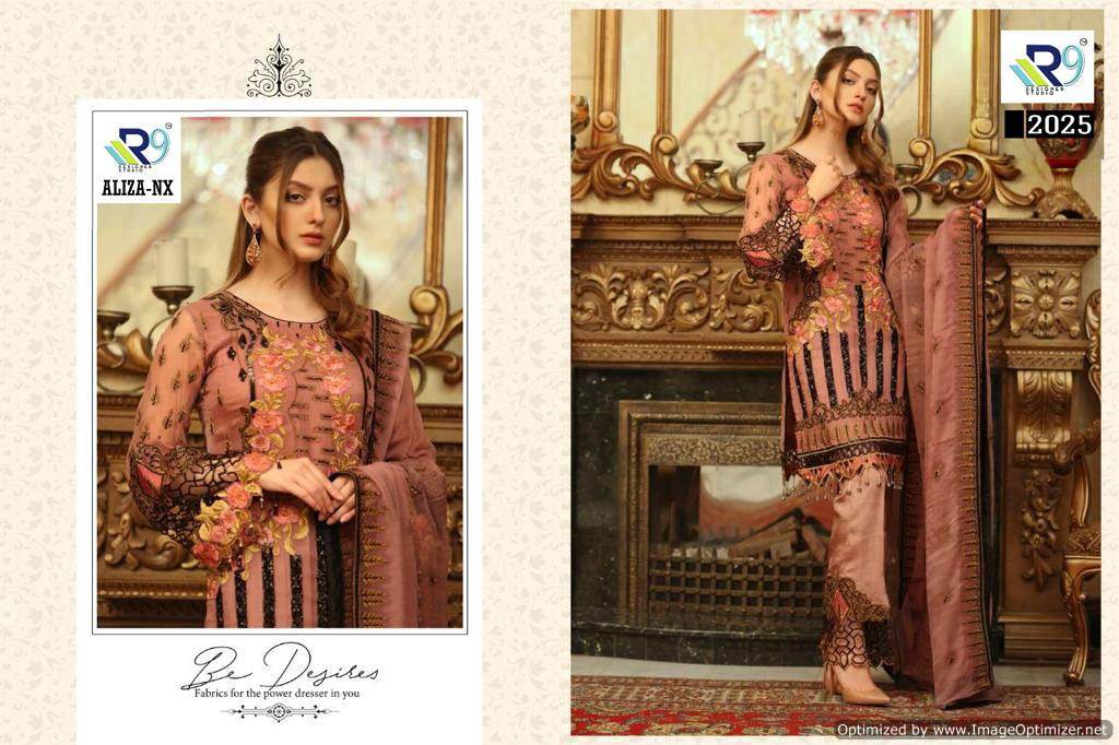 R9 Present Aliza Nx Party Wear Pakistani Salwar Suit Collection