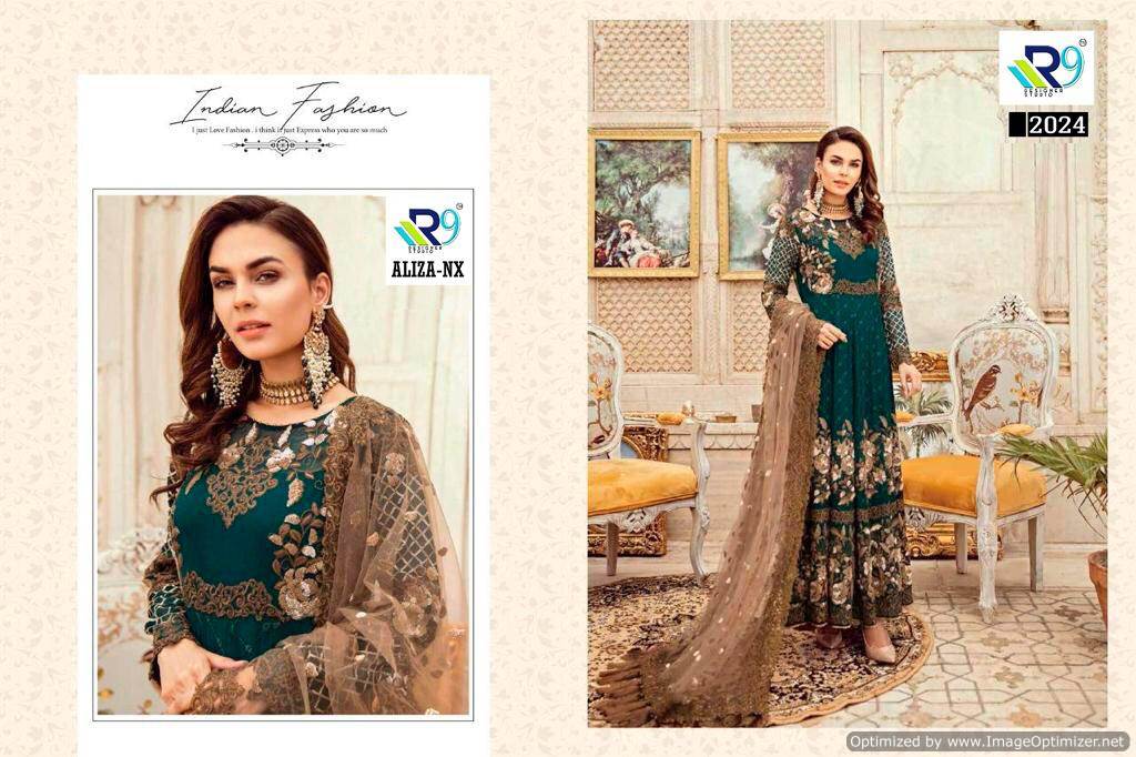 R9 Present Aliza Nx Party Wear Pakistani Salwar Suit Collection