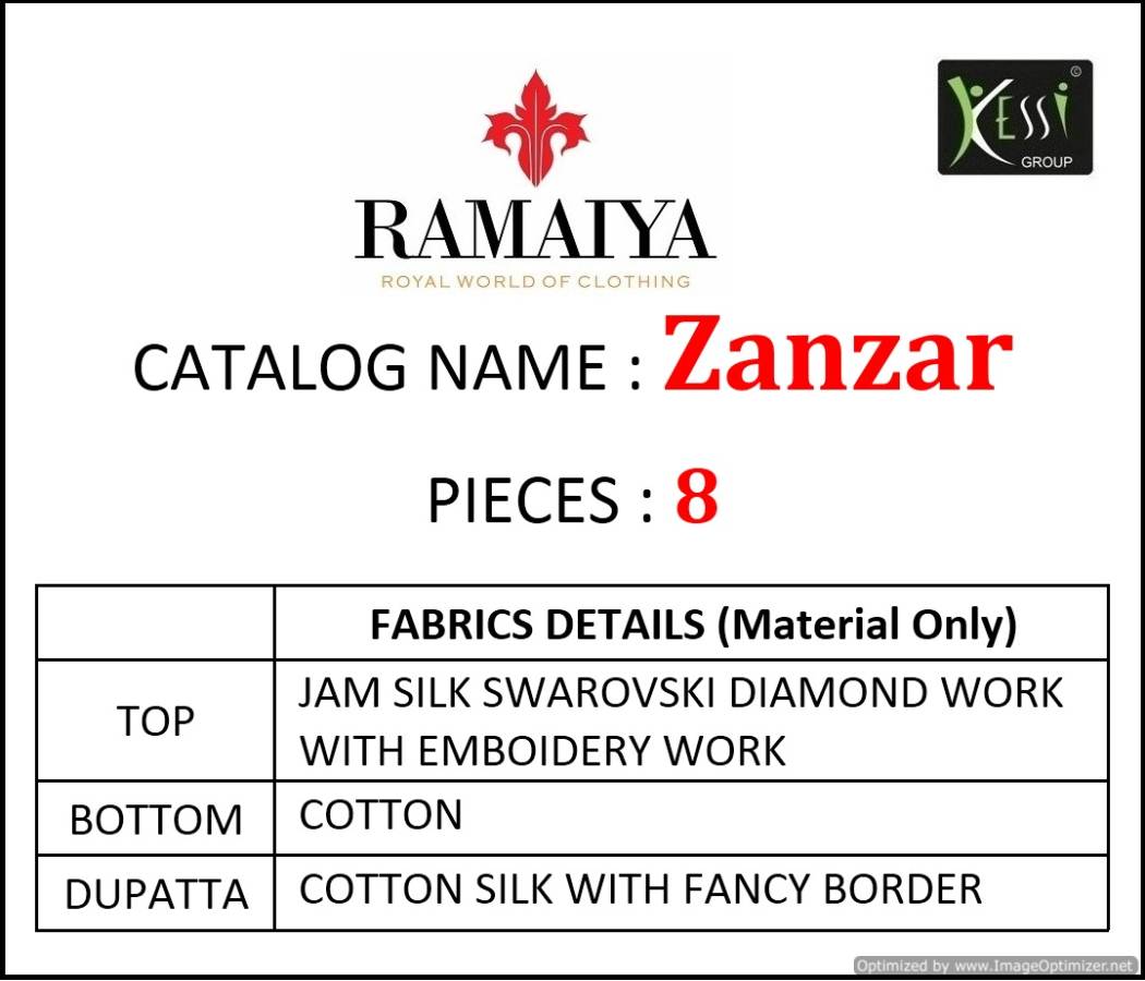 Ramaiya By Zanzar Festival Wear Dress Material Collection.