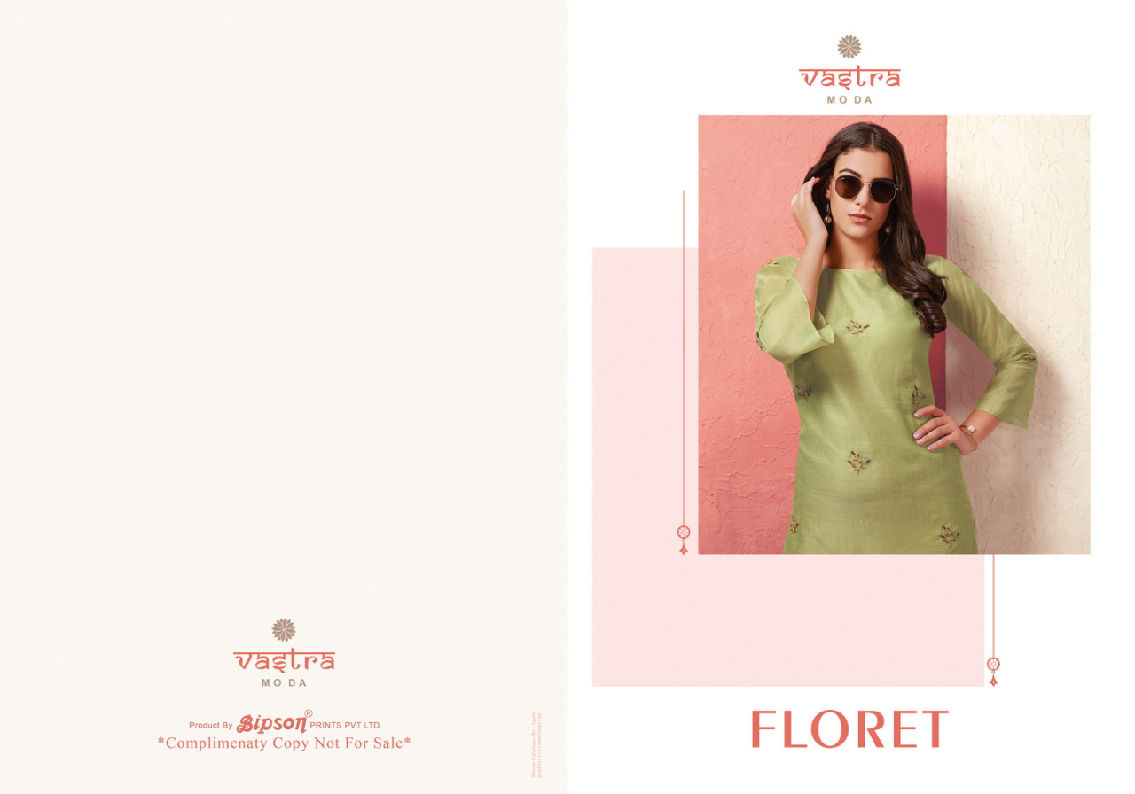 Vastra Moda Present Floret Vol 1 Designer Kurtis Catalogue.