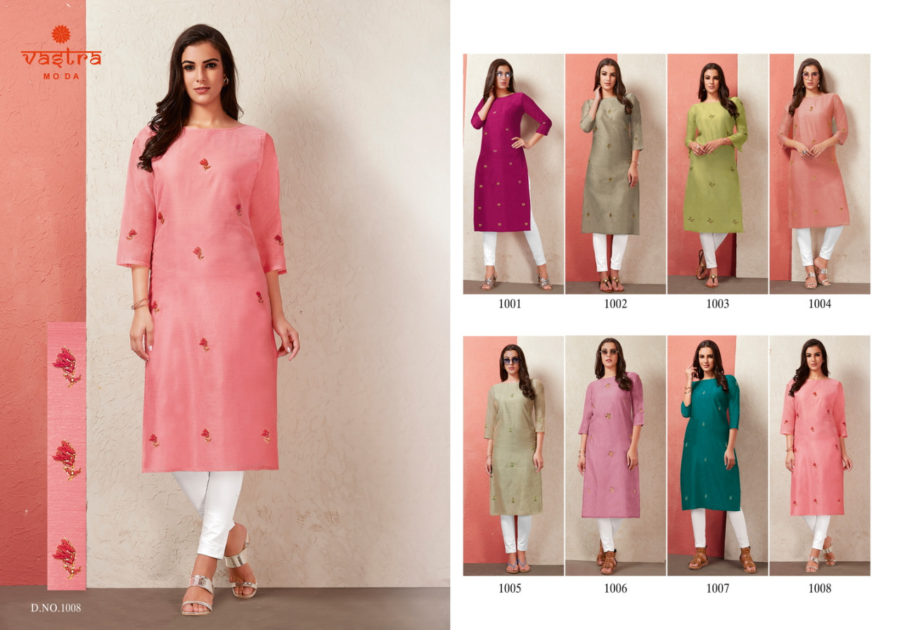 Vastra Moda Present Floret Vol 1 Designer Kurtis Catalogue.