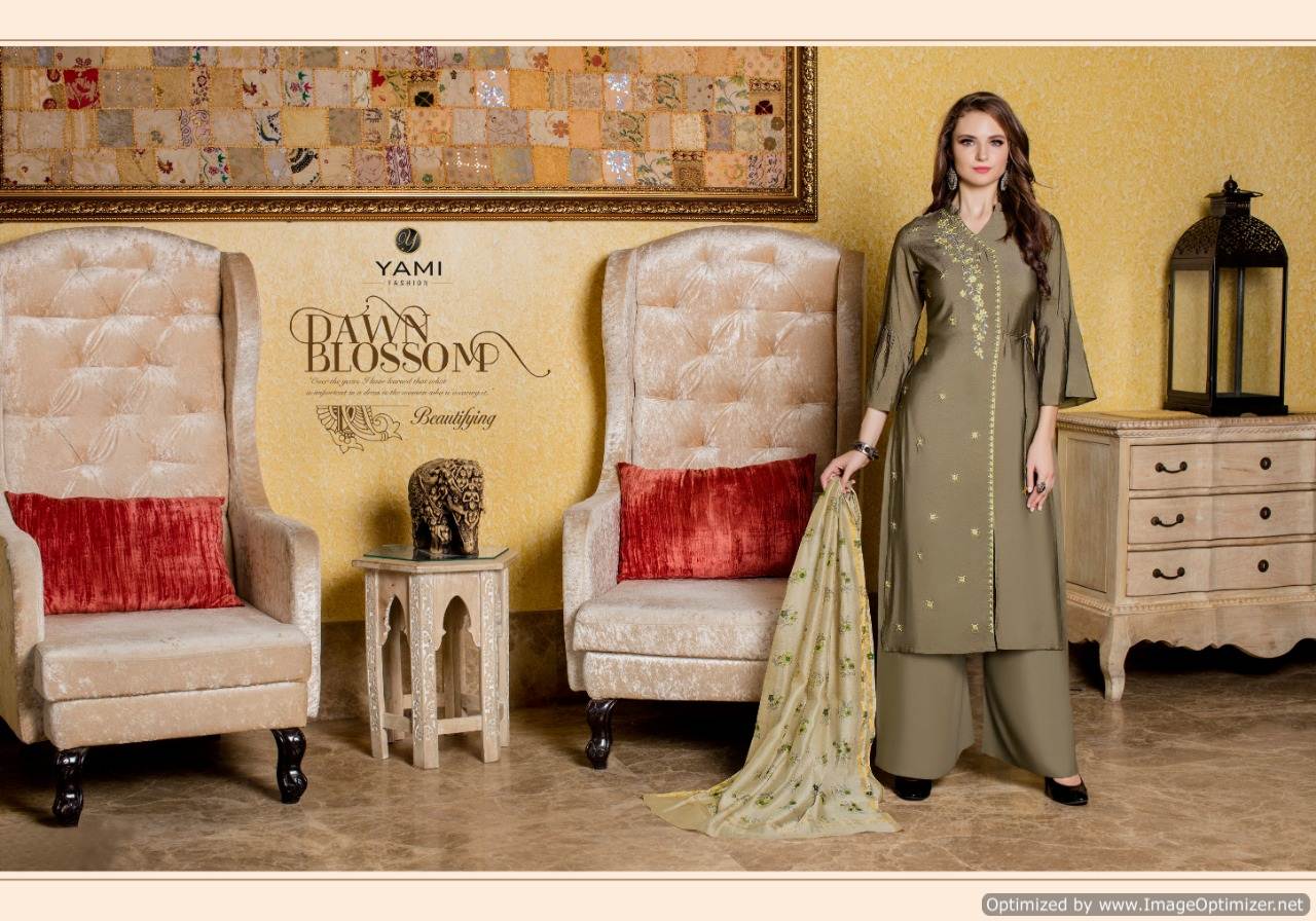 Yami Present Virasat Stylish Party Wear Kurti With Plazzo Collection