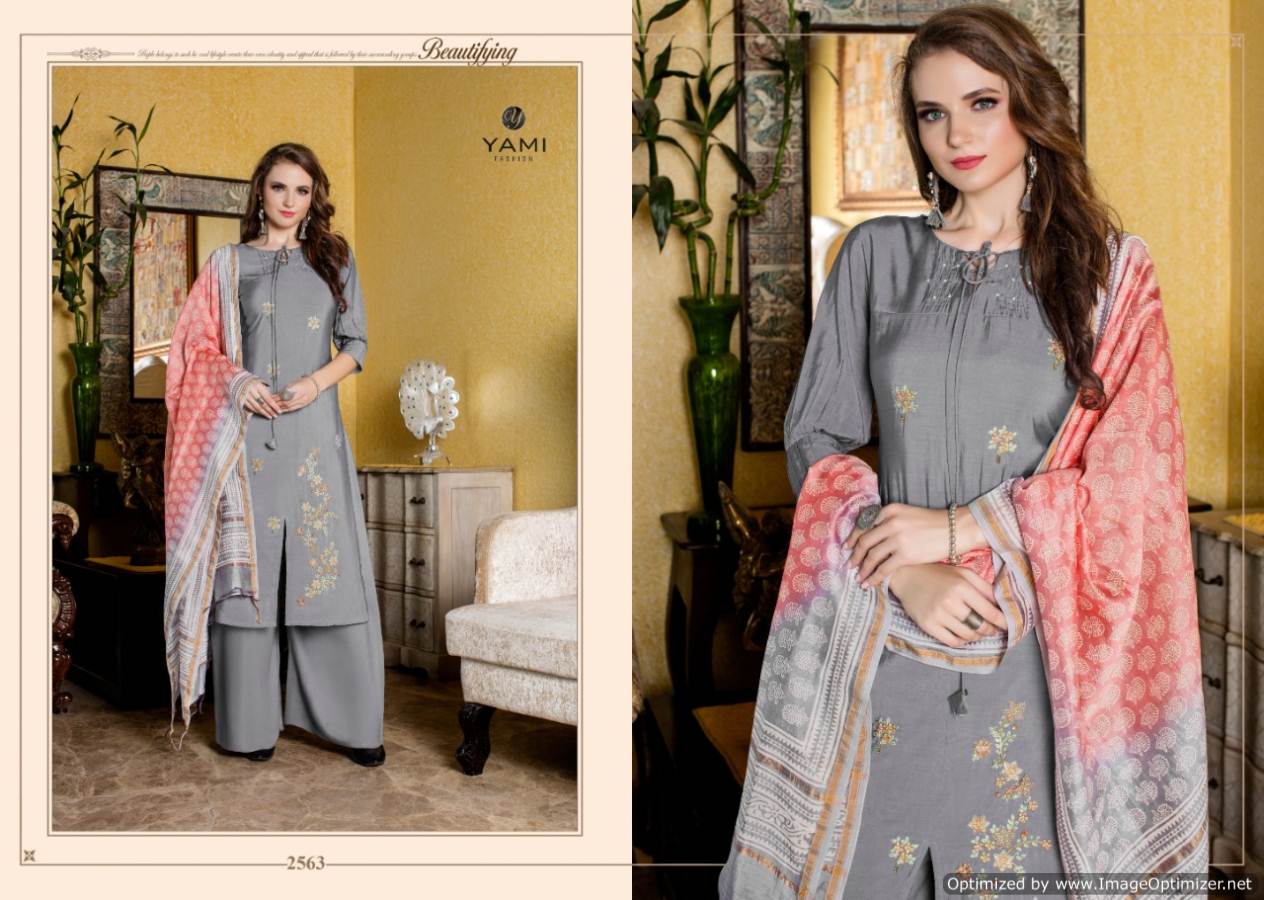 Yami Present Virasat Stylish Party Wear Kurti With Plazzo Collection