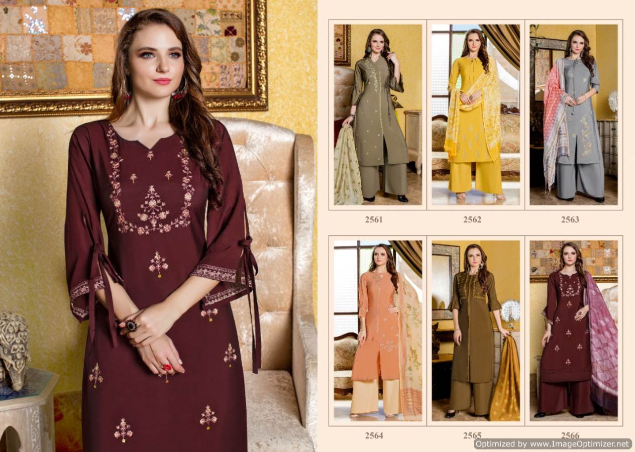 Yami Present Virasat Stylish Party Wear Kurti With Plazzo Collection