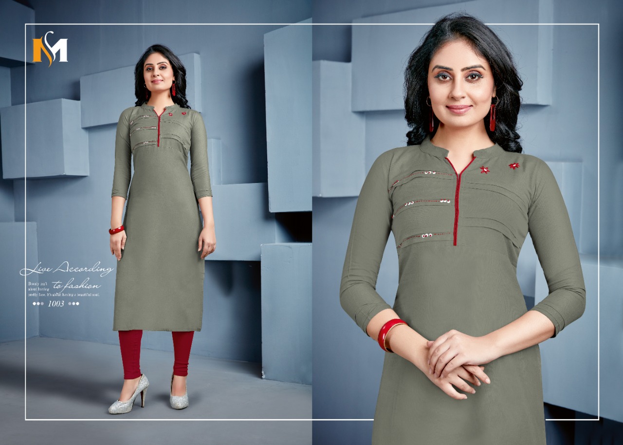 Meerali Silk Mills Present Swara Vol 1 Casual Wear Kurtis Catalogue.