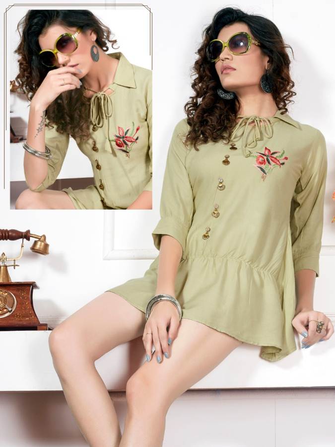 Rf By Rushita Vol 1 Heavy Rayon Short Top Collection