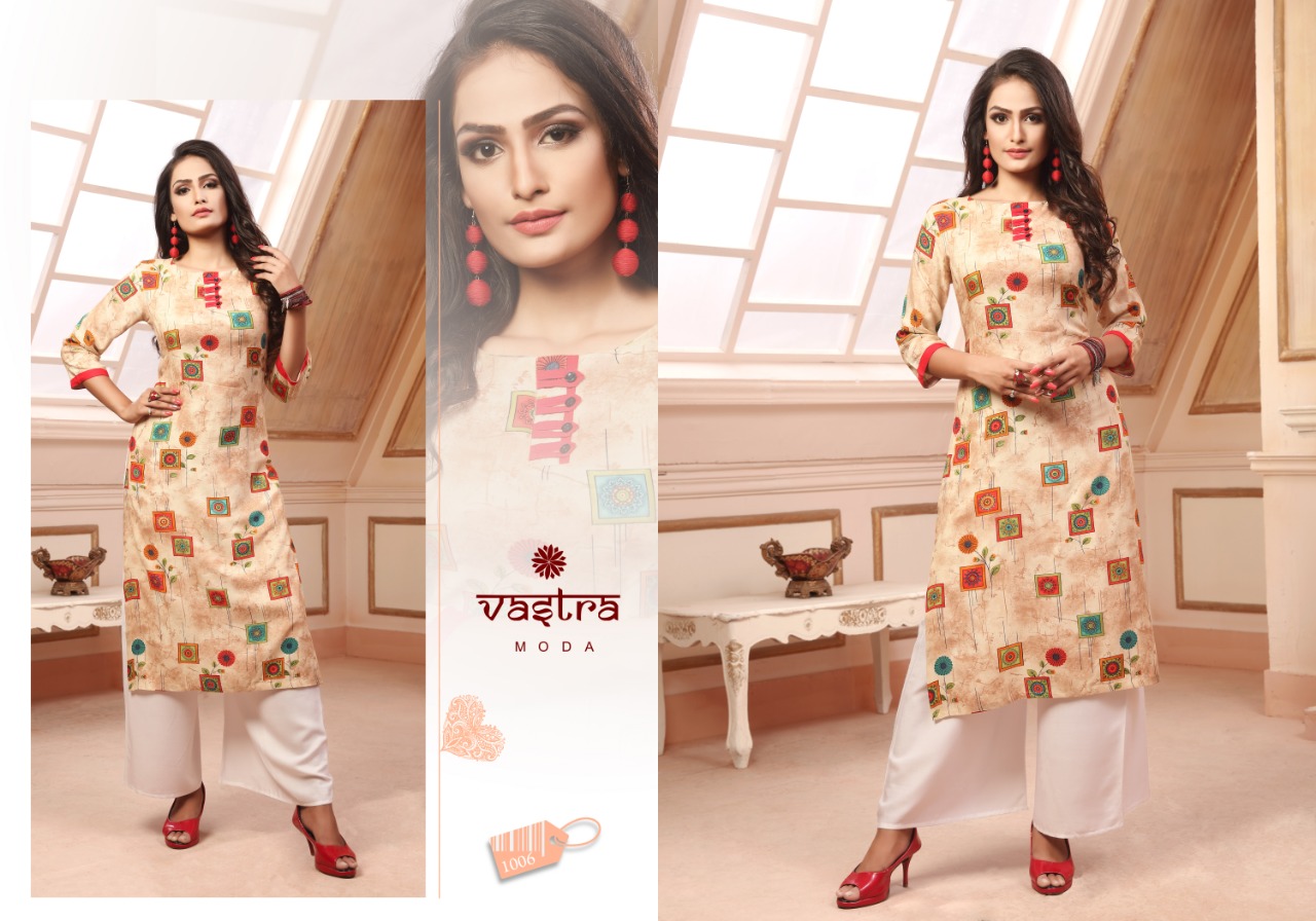 Vastra Moda Present Genisis Vol-1 Casual Wear Kurtis Collection