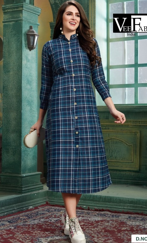 Vf By Winter Grace Vol 4 Casual Wear Stylish Kurti Collection