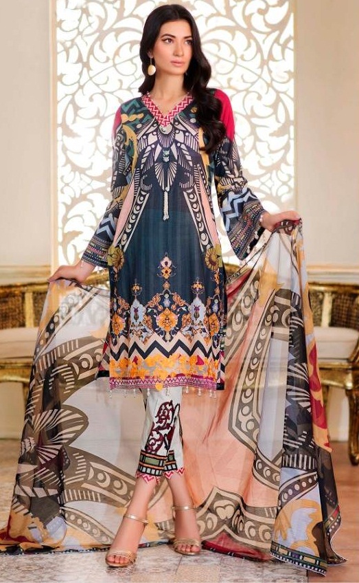 Charizma By Signature Vol 1 Muslin Silk Cotton Pakistani Suits Collection