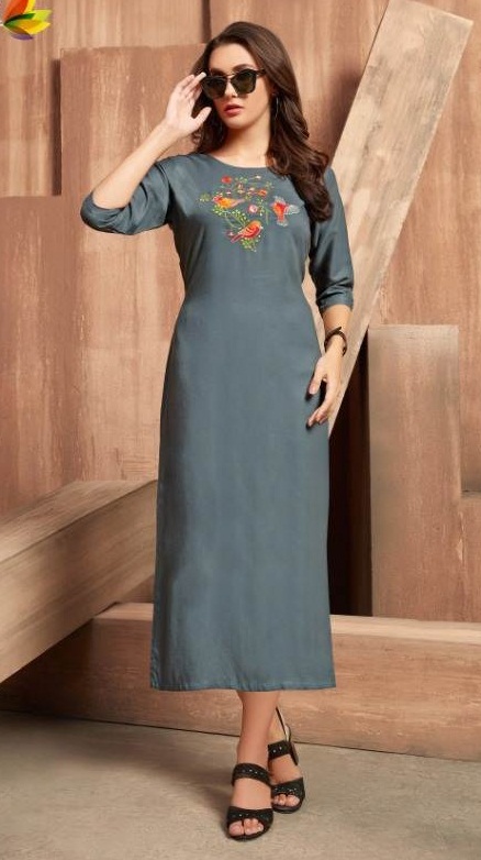 Kajri By Florence Vol 1 Printed Stylish Kurtis Catalogue