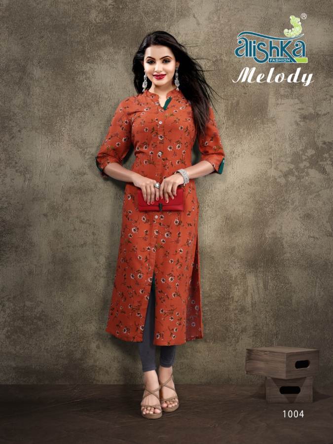 Alishka By Melody Casual Wear Rayon Kurtis Catalogue