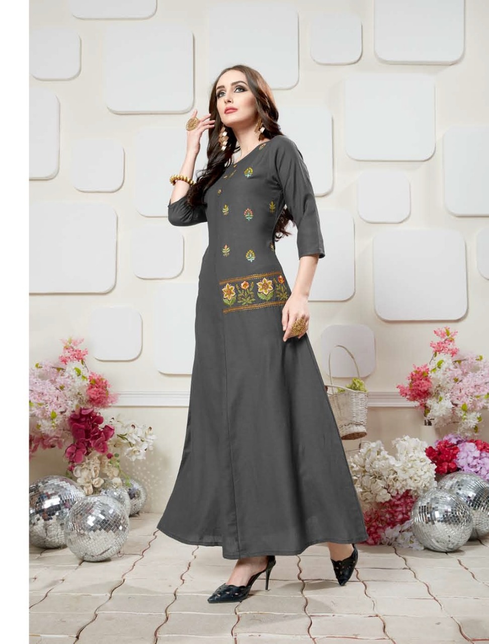 Amore Present Latest Collection Of Vaarahi Vol 7 Long Kurtis Catalogue.