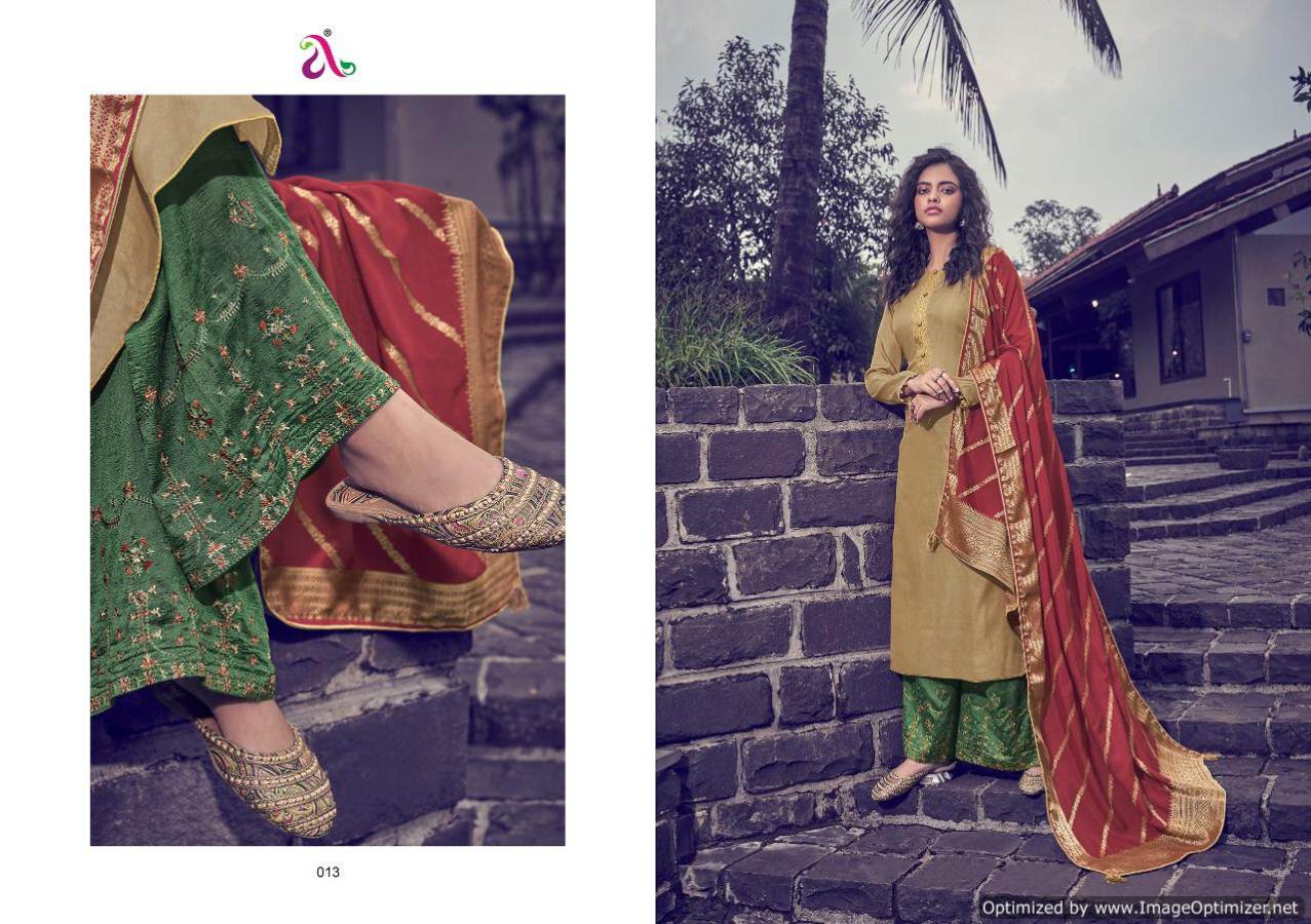 Angroop By Scarlet Designer Tussar Silk Salwar Suits Collection.