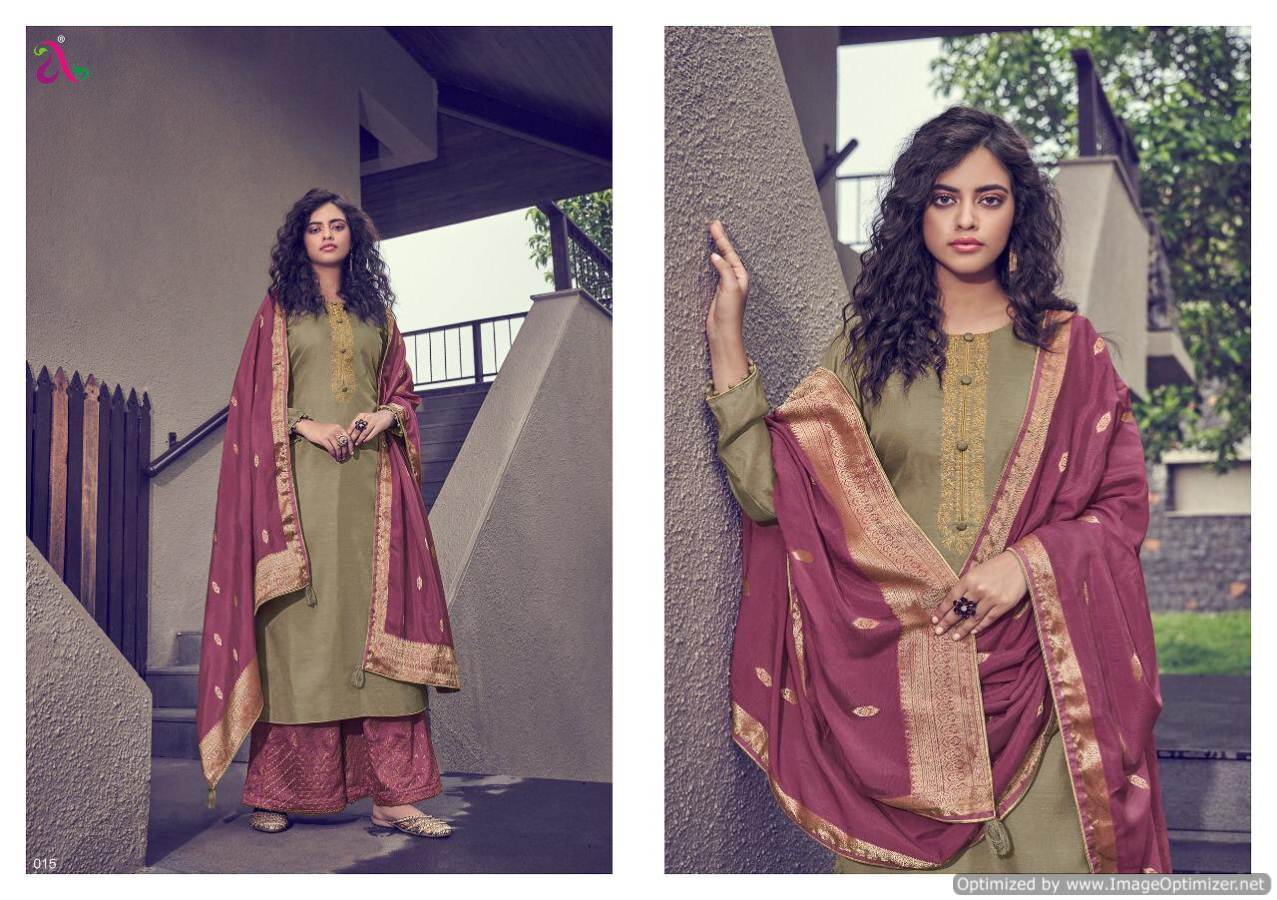 Angroop By Scarlet Designer Tussar Silk Salwar Suits Collection.