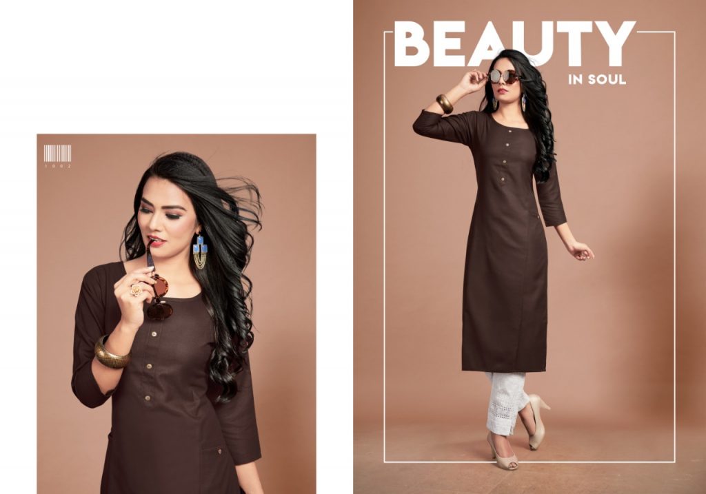 Gallberry Present Rangeen Kurtis Simple Straight Catalogue.