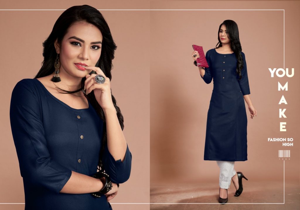 Gallberry Present Rangeen Kurtis Simple Straight Catalogue.