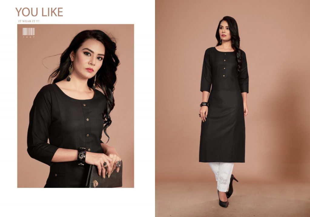 Gallberry Present Rangeen Kurtis Simple Straight Catalogue.