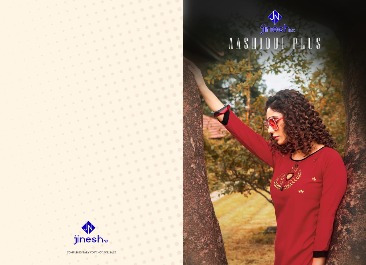 Jinesh Nx Present Aashiqui Plus Vol 1 Casual Wear Kurtis Catalogue.