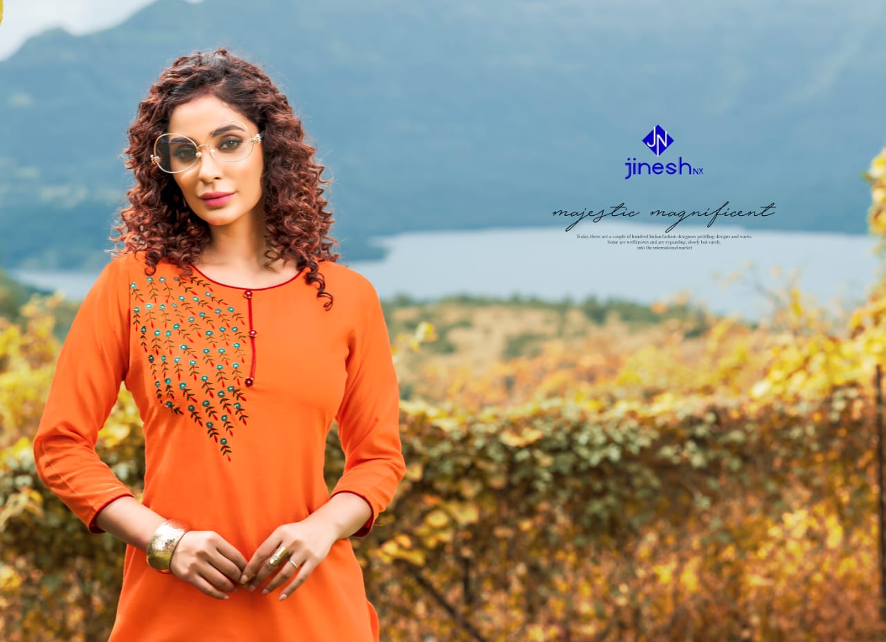 Jinesh Nx Present Aashiqui Plus Vol 1 Casual Wear Kurtis Catalogue.