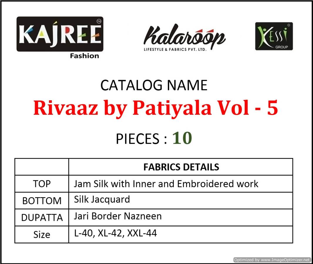 Kajree By Rivaaz By Patiyala 5 Patiyala Ready Made Collection