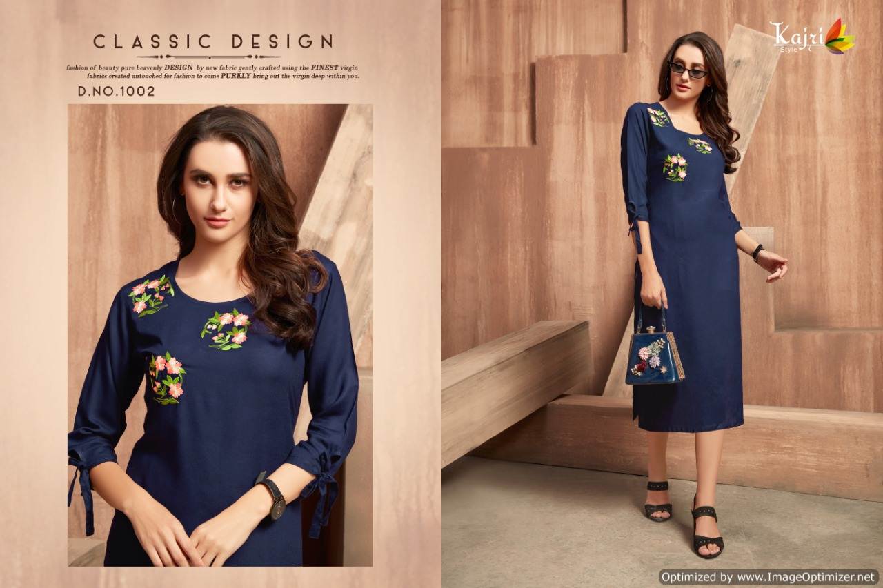 Kajri By Florence Vol 1 Printed Stylish Kurtis Catalogue