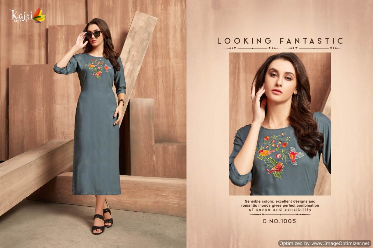 Kajri By Florence Vol 1 Printed Stylish Kurtis Catalogue