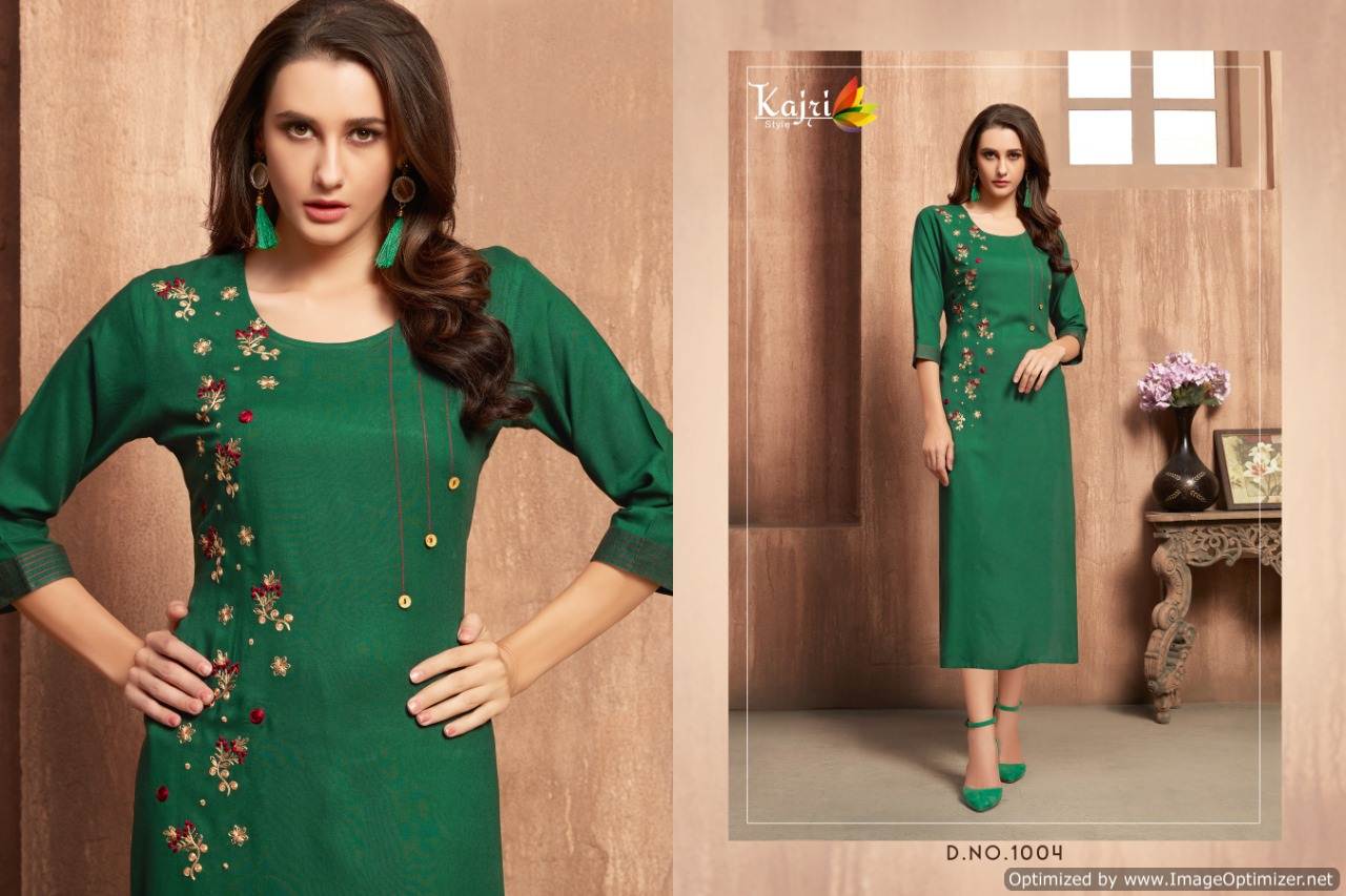 Kajri By Florence Vol 1 Printed Stylish Kurtis Catalogue