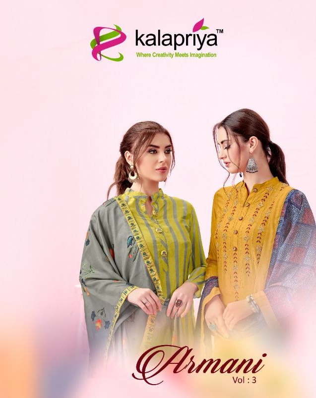 Kalapriya By Armani Vol 3 Festive Wear Designer Dress Material