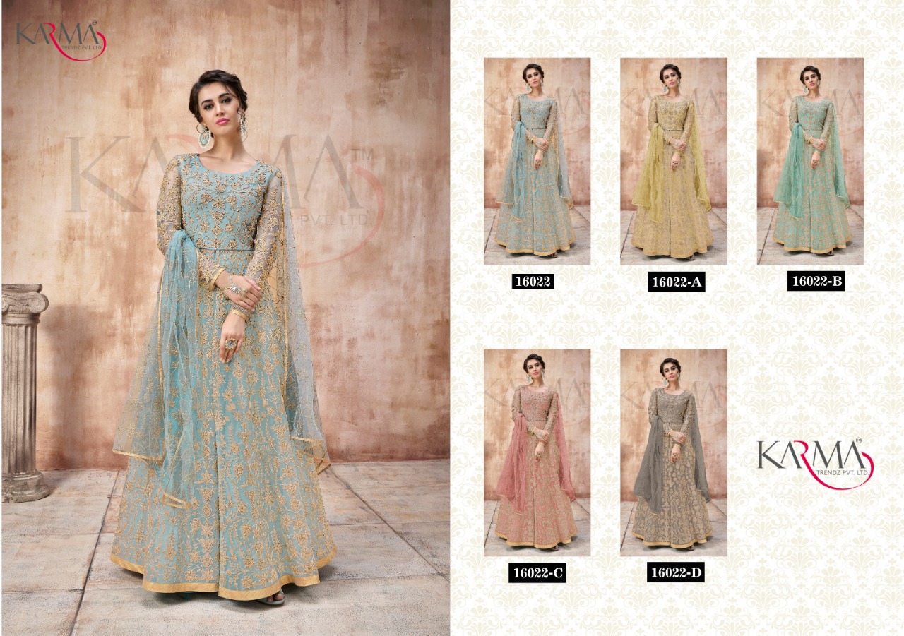 Karma Vol 16022 Colors Embroidery Salwar Kameez