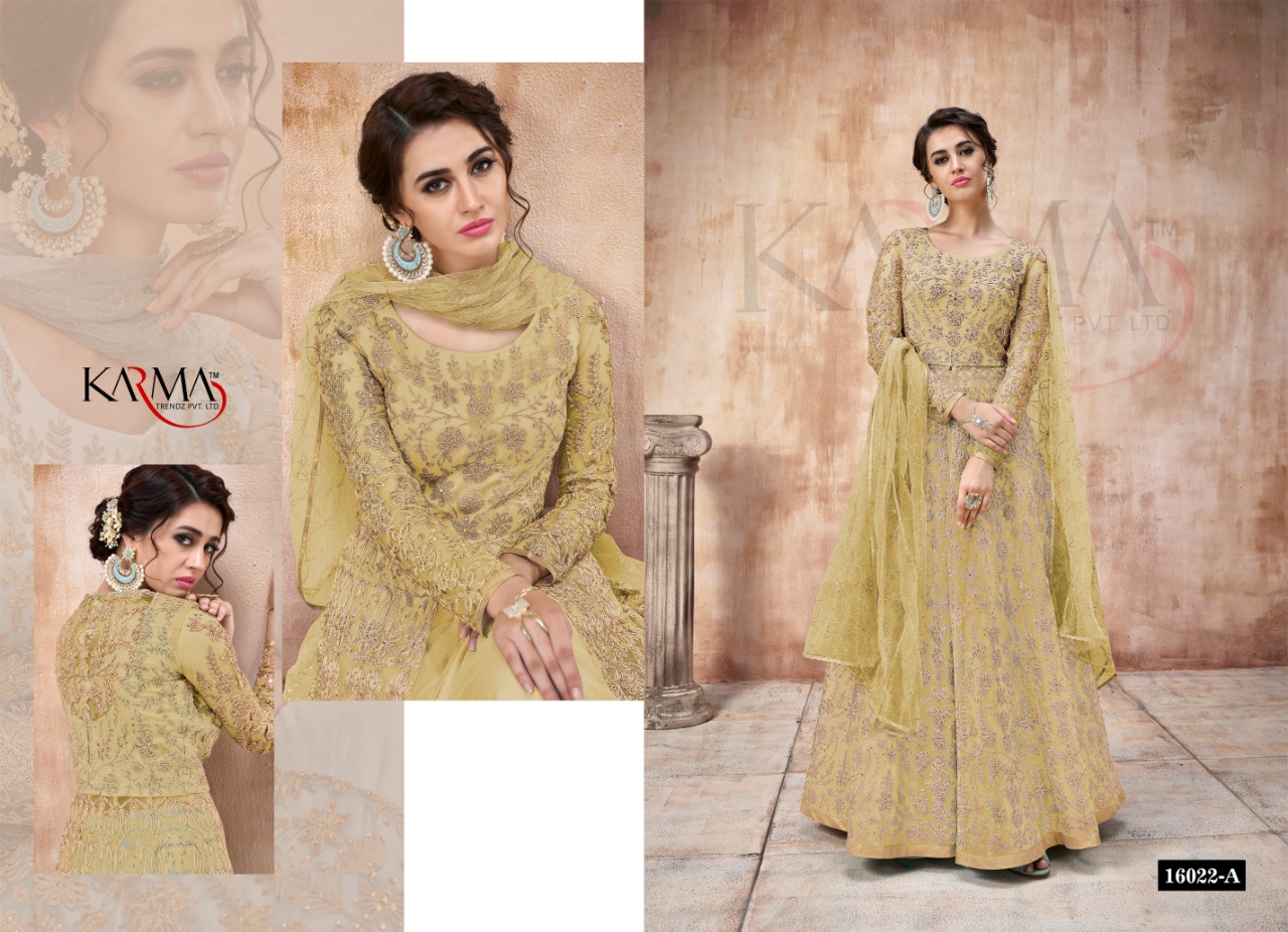 Karma Vol 16022 Colors Embroidery Salwar Kameez