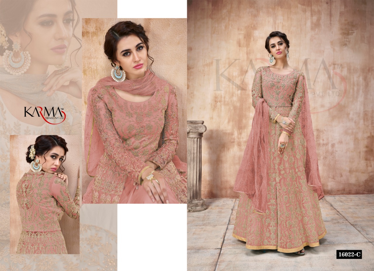 Karma Vol 16022 Colors Embroidery Salwar Kameez