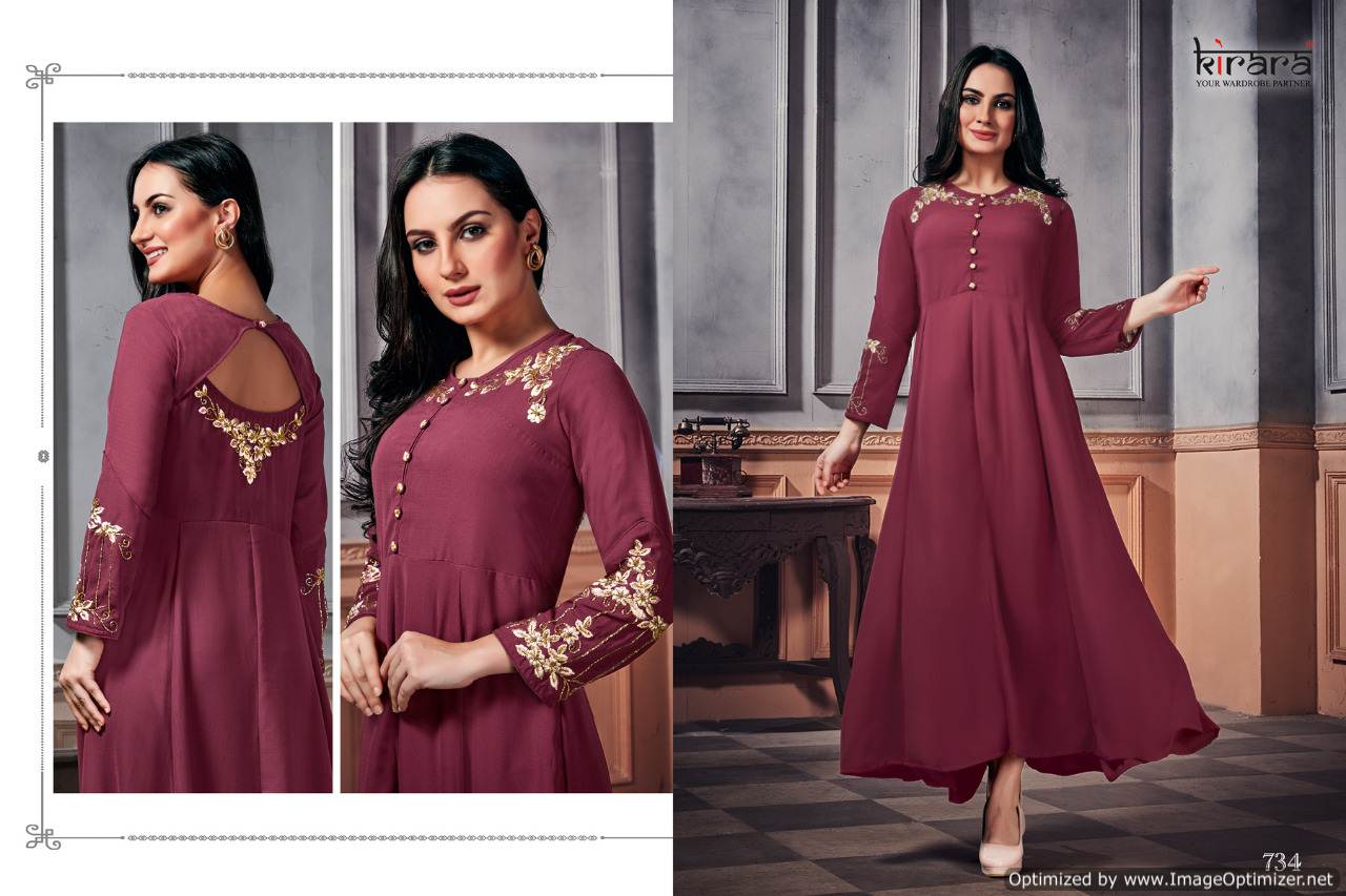 Kirara Present Panache Rich Look Party Wear Kurti Catalogue