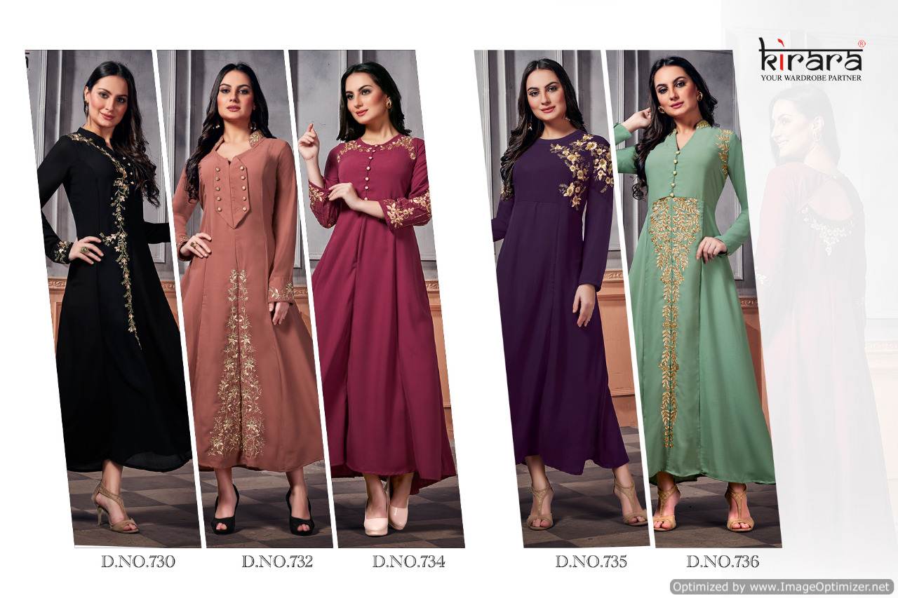 Kirara Present Panache Rich Look Party Wear Kurti Catalogue