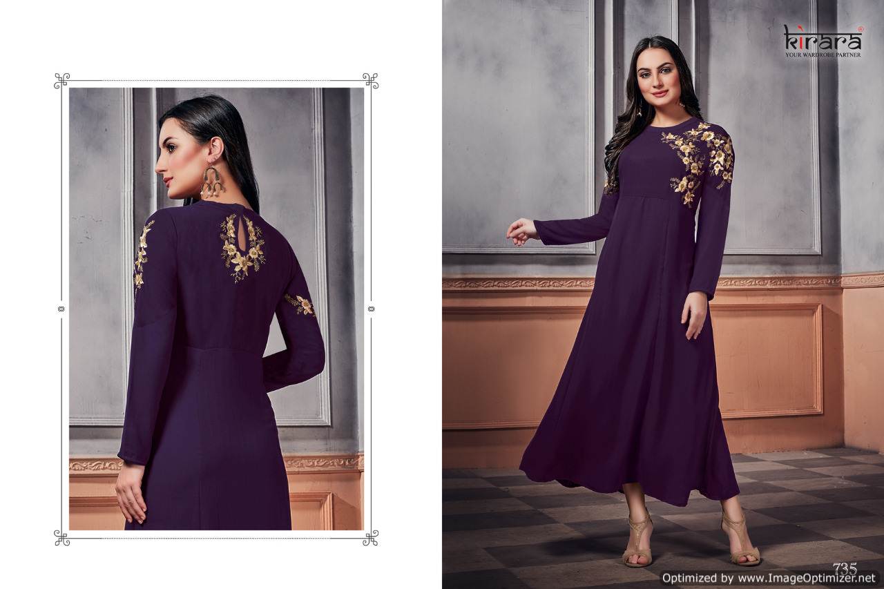 Kirara Present Panache Rich Look Party Wear Kurti Catalogue