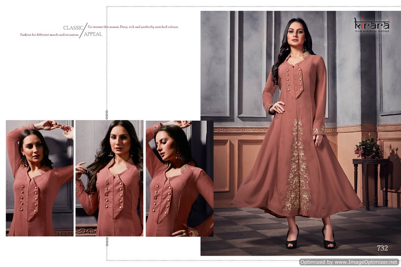 Kirara Present Panache Rich Look Party Wear Kurti Catalogue