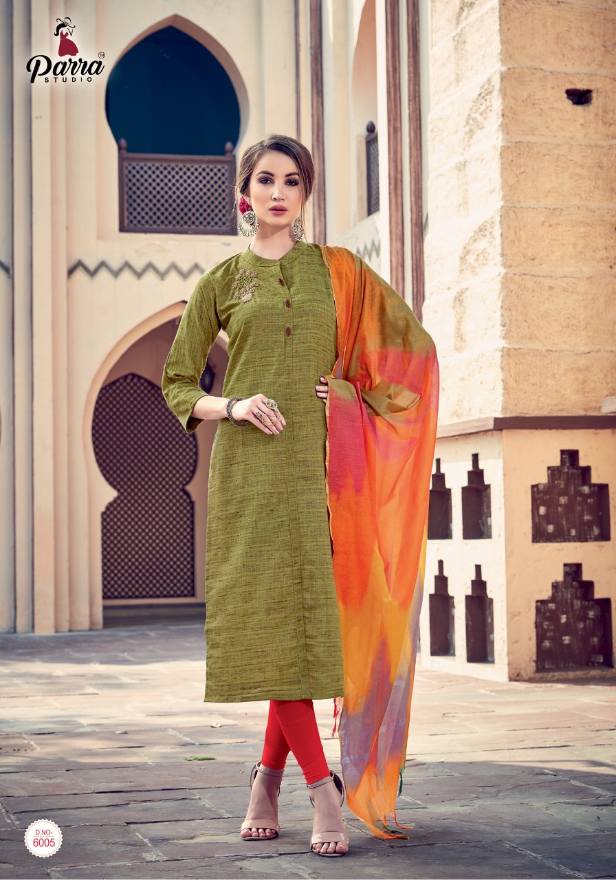 Parra Studio Present Odhani Kurtis And Dupatta Collection.