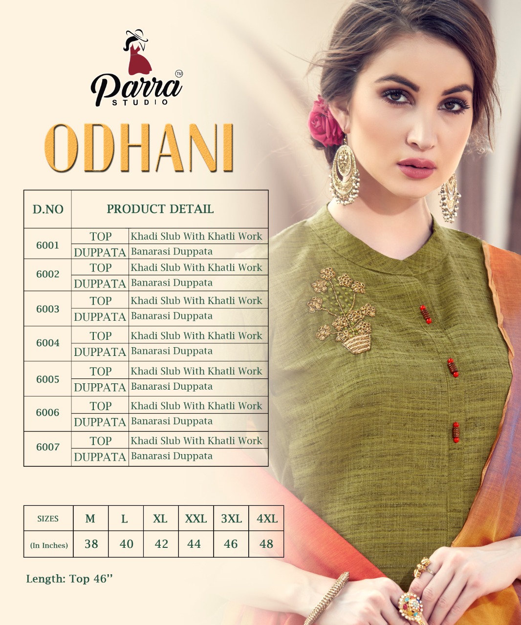 Parra Studio Present Odhani Kurtis And Dupatta Collection.