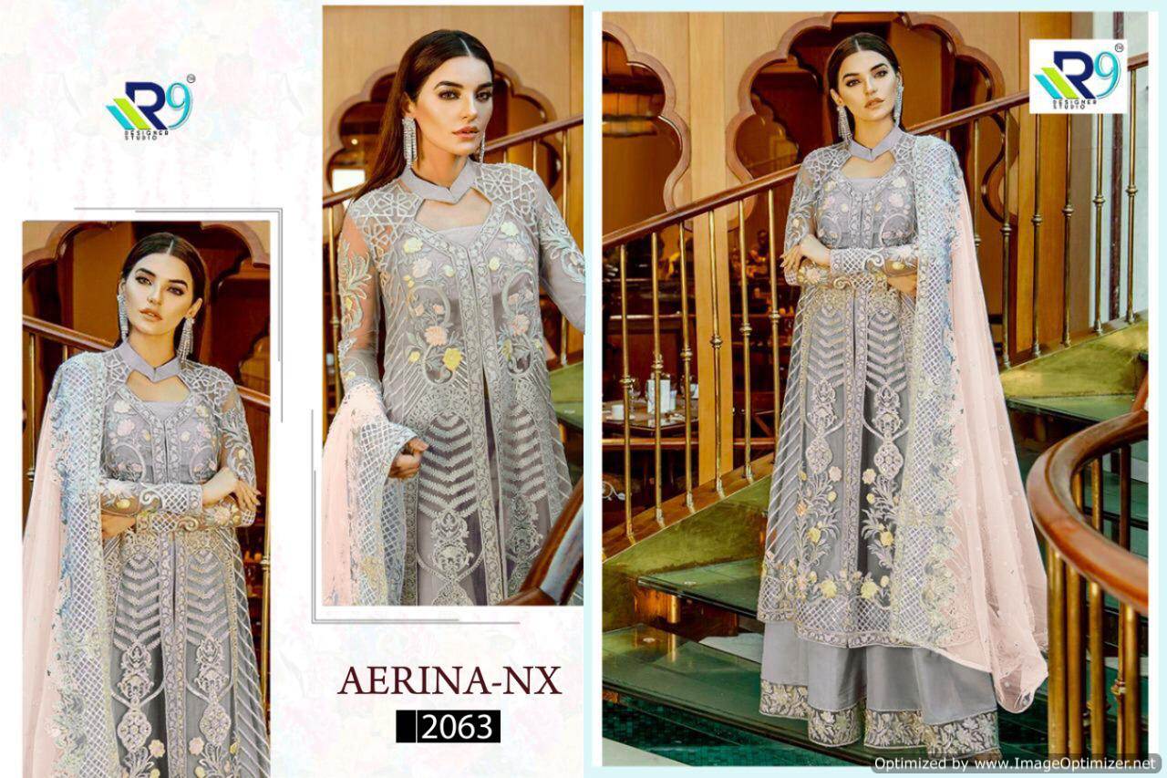 R9 By Aerina Nx Heavy Faux Georgette Pakistani Salwar Suit Collection