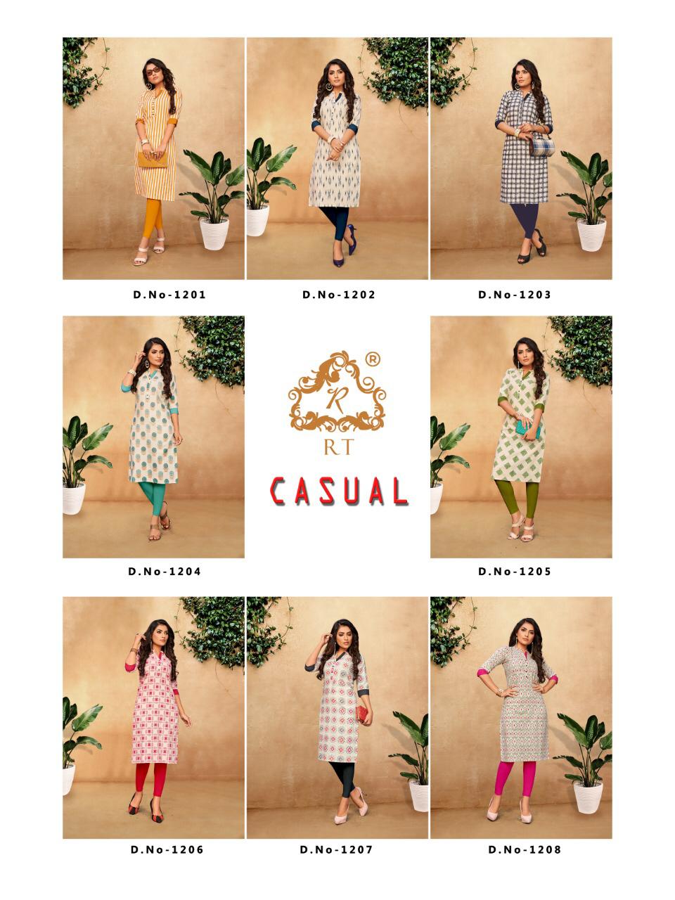 Rijiya Treends Present Casual Kurtis  Collection