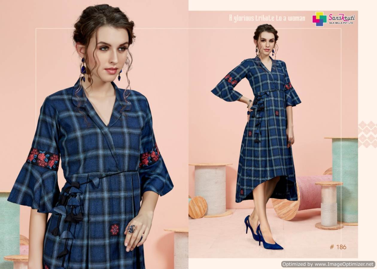 Sanskruti By Aafiya Stylish Winter Collection Kurtis Catalogue