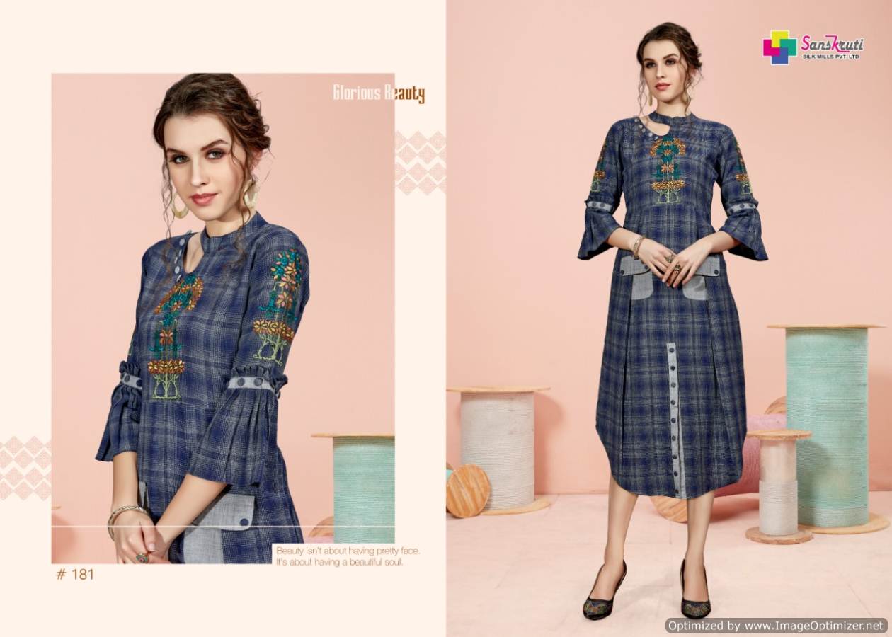 Sanskruti By Aafiya Stylish Winter Collection Kurtis Catalogue