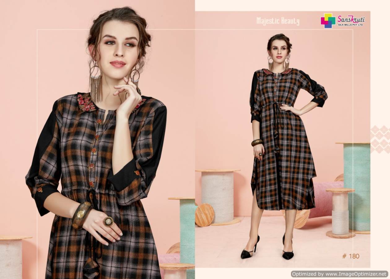 Sanskruti By Aafiya Stylish Winter Collection Kurtis Catalogue