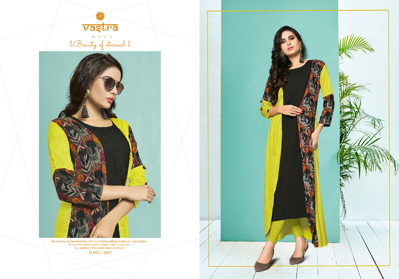 Vastra Moda Present Kayra Vol 1 Long Designers Kurtis Catalogue