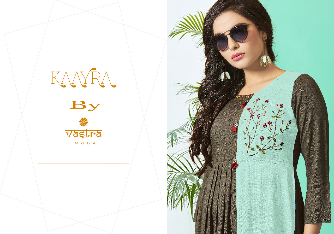 Vastra Moda Present Kayra Vol 1 Long Designers Kurtis Catalogue