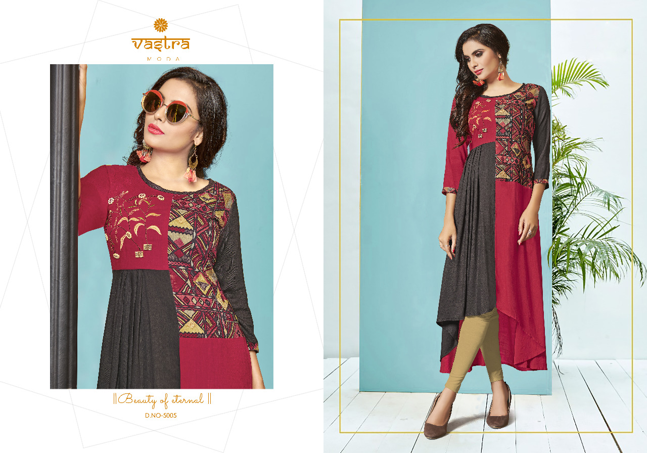 Vastra Moda Present Kayra Vol 1 Long Designers Kurtis Catalogue