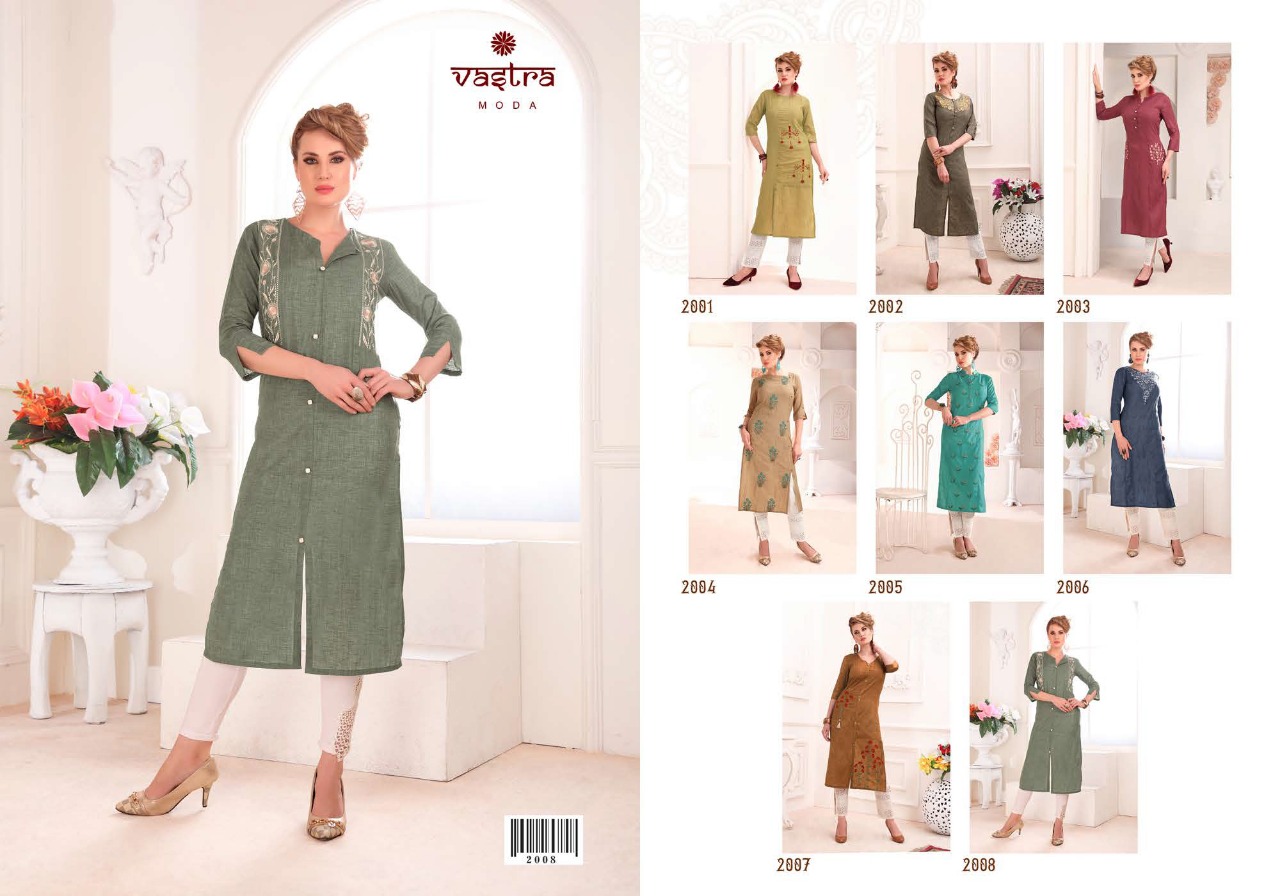 Vastra Moda Present Pearl Vol 1 Designers Kurtis Catalogue.