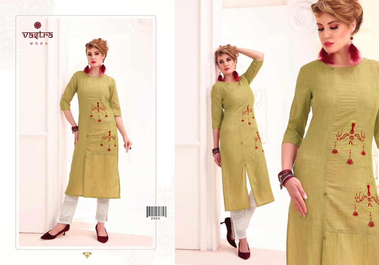 Vastra Moda Present Pearl Vol 1 Designers Kurtis Catalogue.